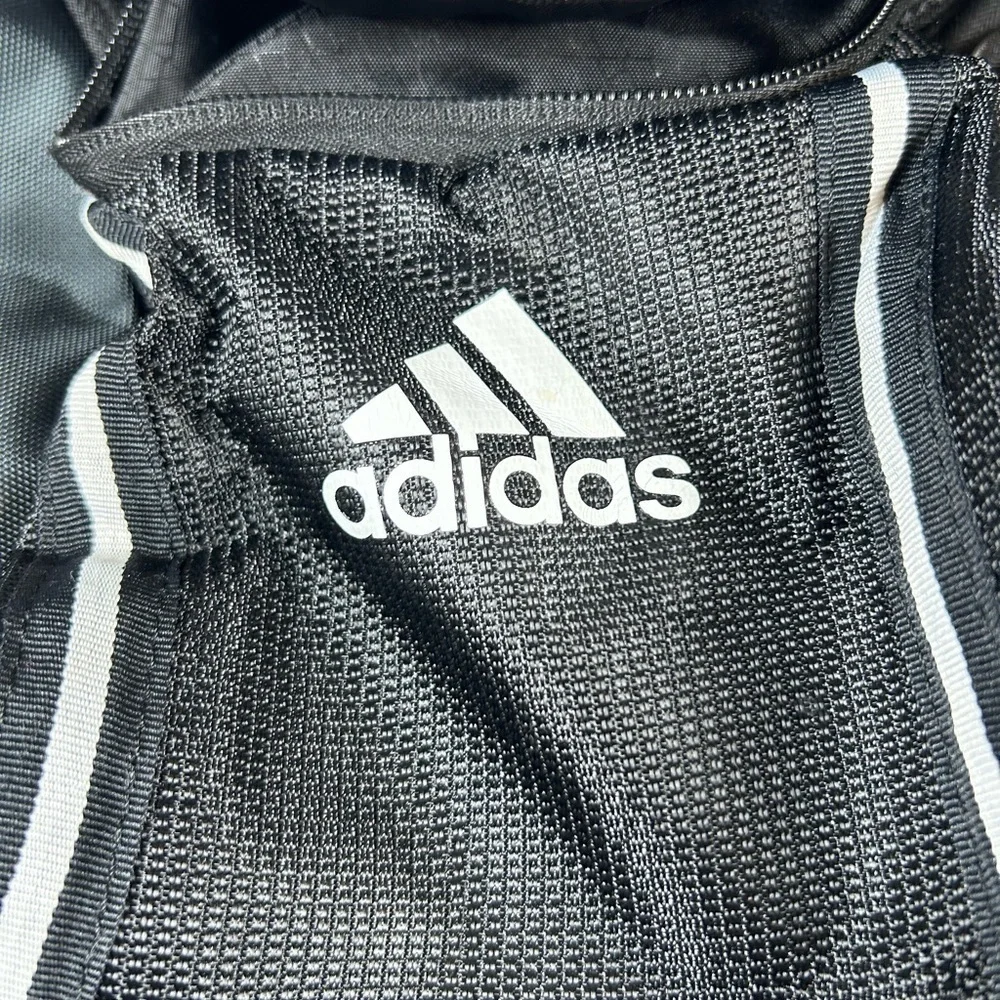 Adidas Black and White Laptop Backpack.